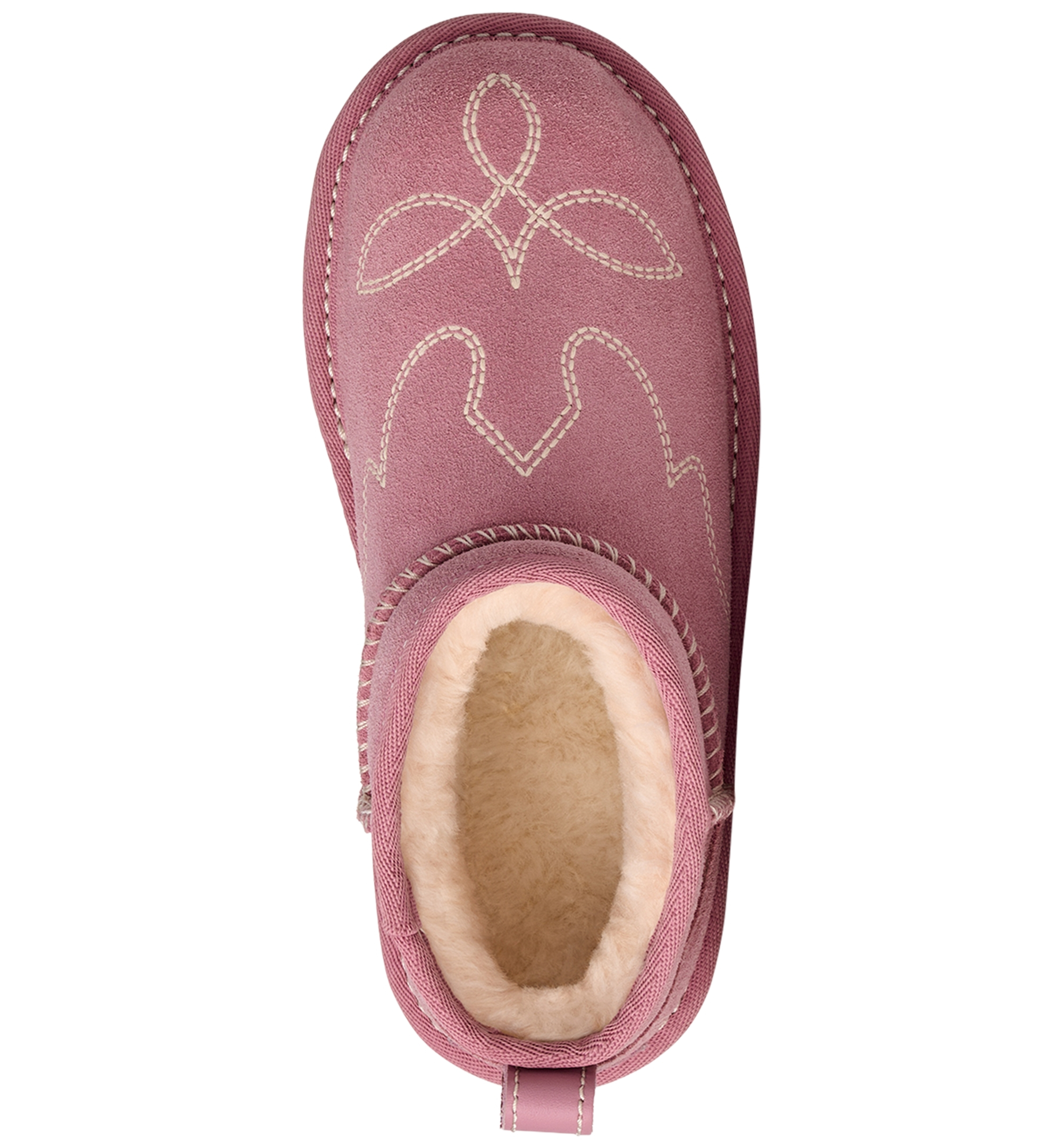 UGG® Kids Classic Ultra Mini Western Round Toe Booties - Dusty Orchid