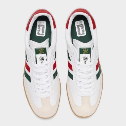 Men's adidas Originals Samba OG FIFA World Cup 2026 Mexico Casual Shoes - White/Better Scarlet/Team Dark Green - view 5