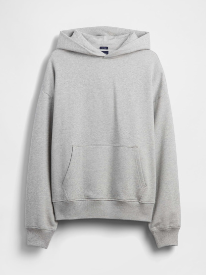 Adult Heavyweight Oversized Hoodie - Light heather grey