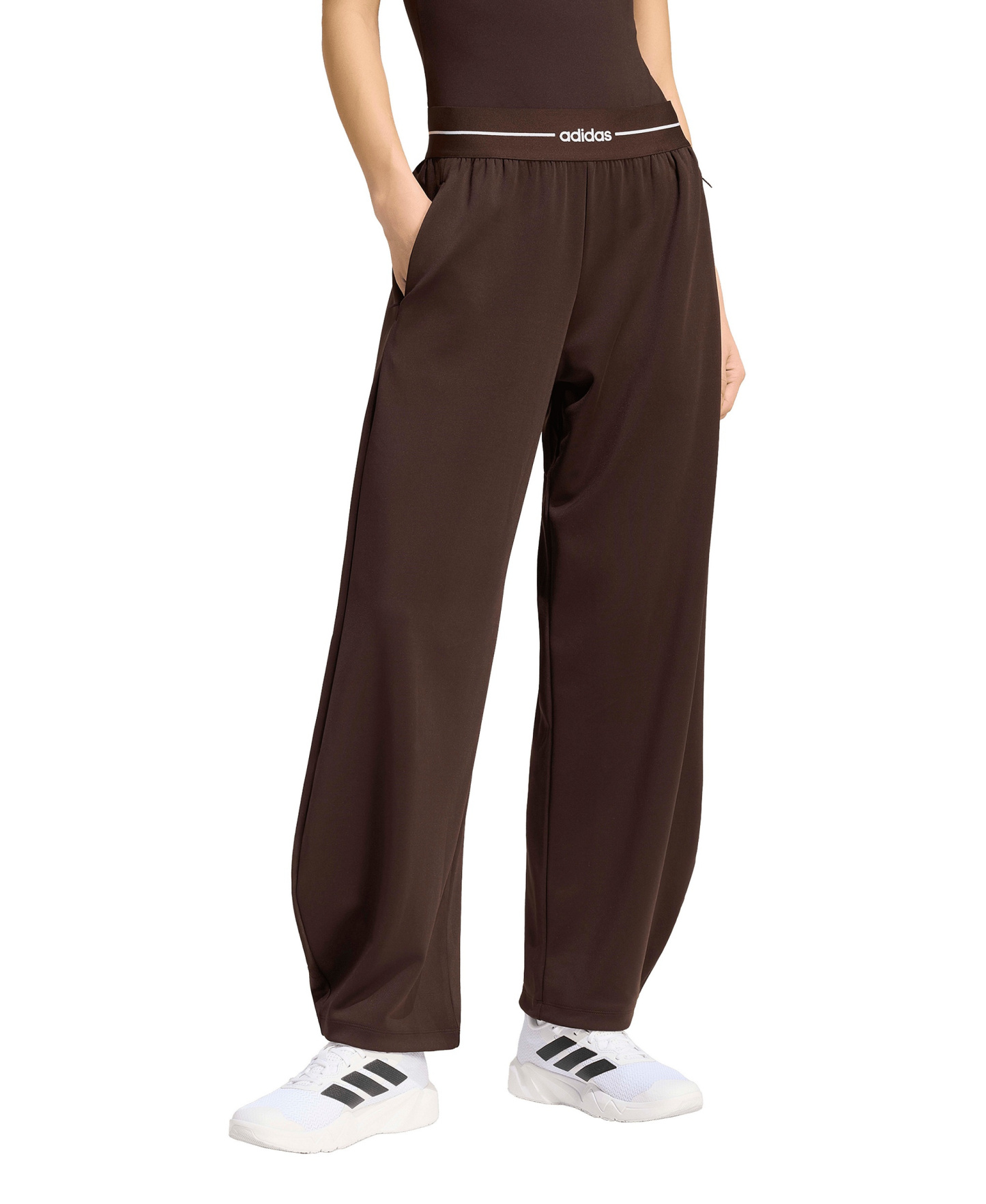 adidas Women's Hyperglam Barrel Training Pants - Aurora Coffee