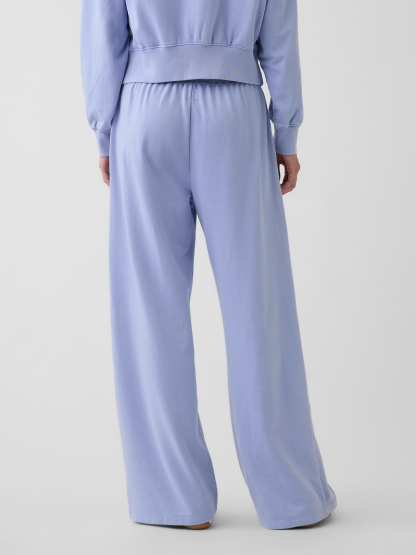 Mid Rise VintageSoft Terry Loose Sweatpants - Light blue