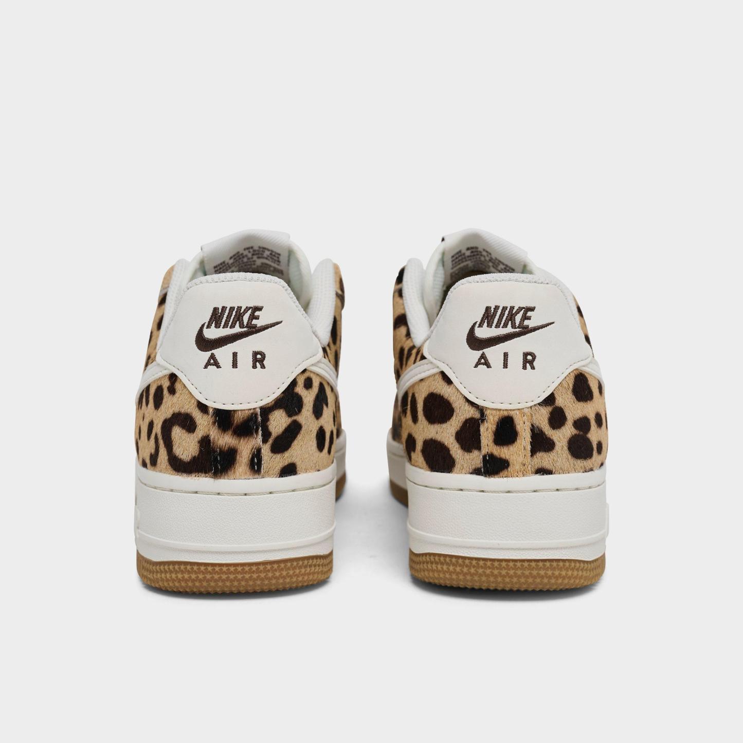 Women's Nithtke Air Force 1 '07 SE Print Casual Shoes - Baroque Brown/Sail/Sesame - Back view
