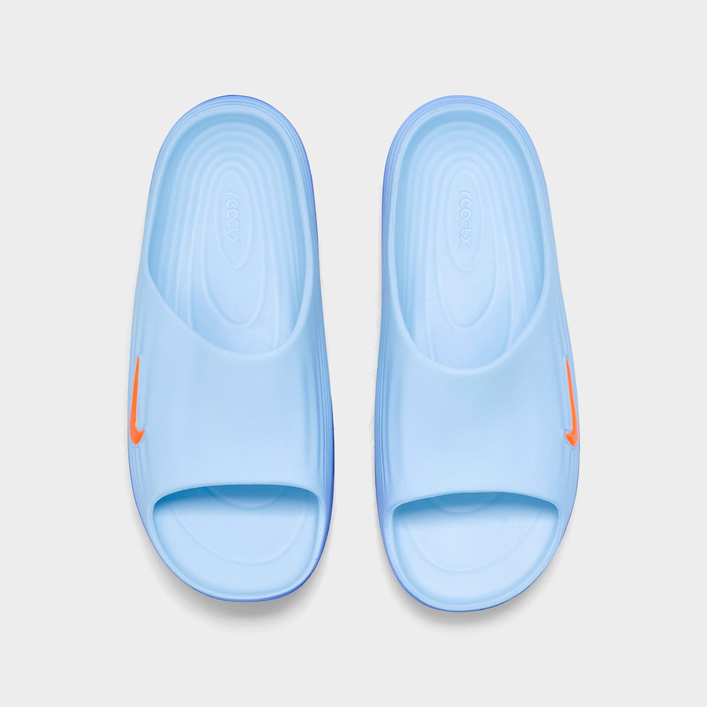 Men's Nithtke ReactX Rejuven8 Slide Sandals - Hydrogen Blue/Blue Crystal/Lapis/Total Orange - Top view