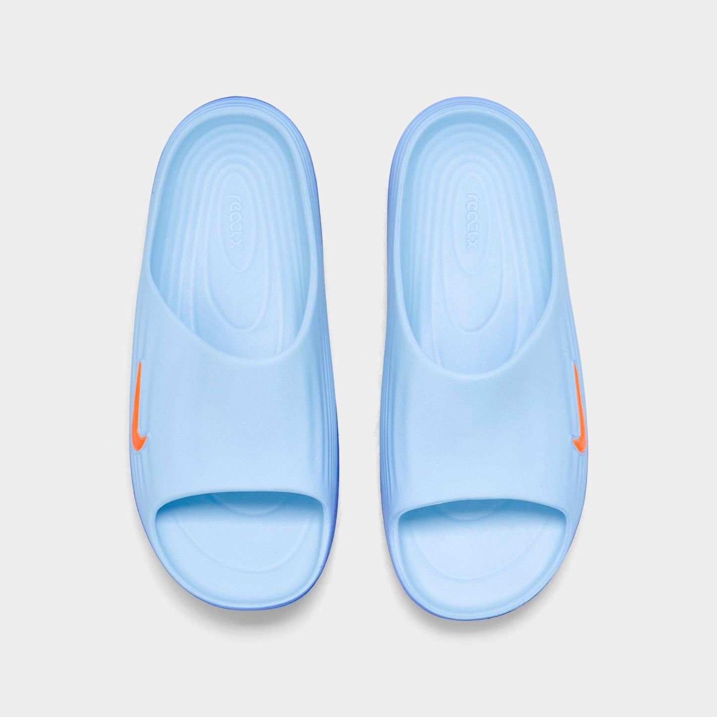 Men's Nithtke ReactX Rejuven8 Slide Sandals - Hydrogen Blue/Blue Crystal/Lapis/Total Orange - Top view