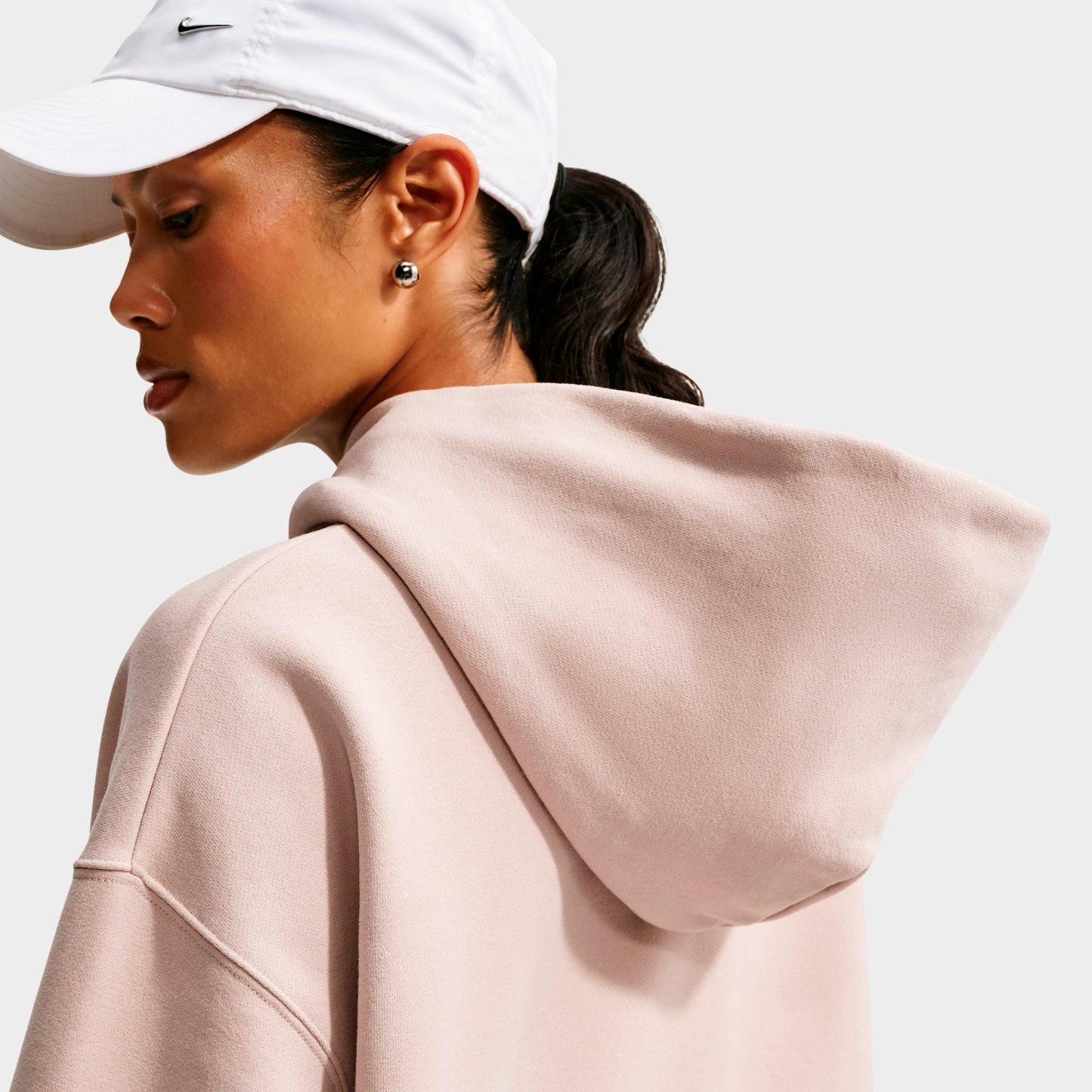 Women's Nithtke Studio Fleece Medium Weight "Graphic Pack" Logo Oversized Pullover Hoodie - Cream II/Sail