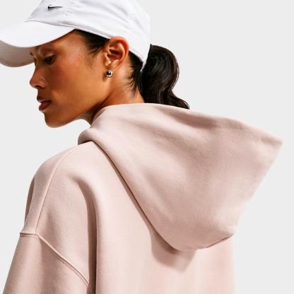 Women's Nithtke Studio Fleece Medium Weight "Graphic Pack" Logo Oversized Pullover Hoodie - Cream II/Sail