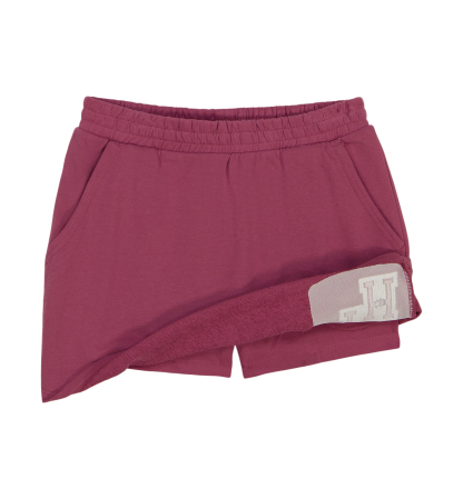 Tommy Hilfiger Girls' 7-16 Elastic Waistband Skirt - Berry Blast