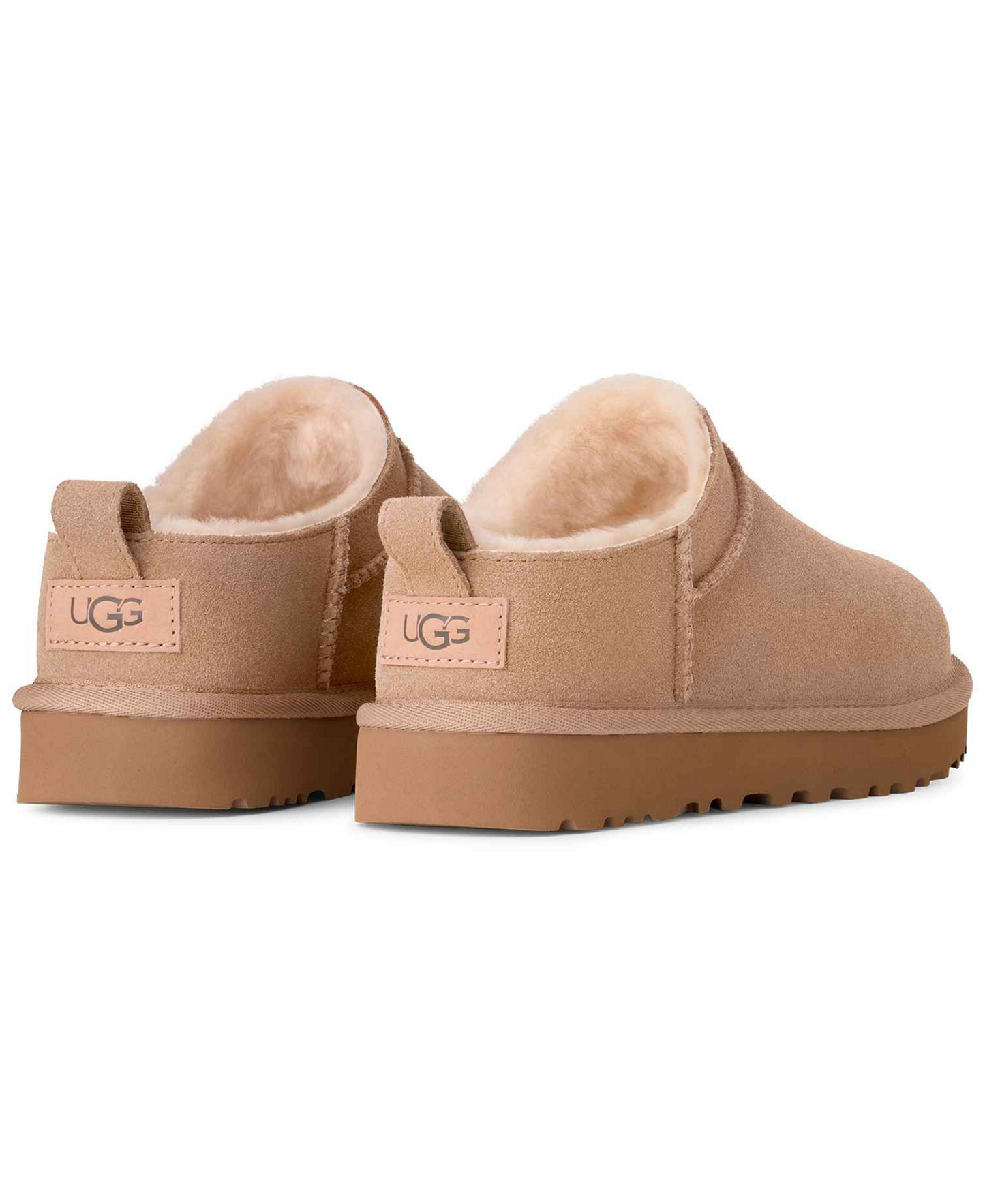 UGG® Women's Classic Micro Pull Tab Round Toe Booties - Sand