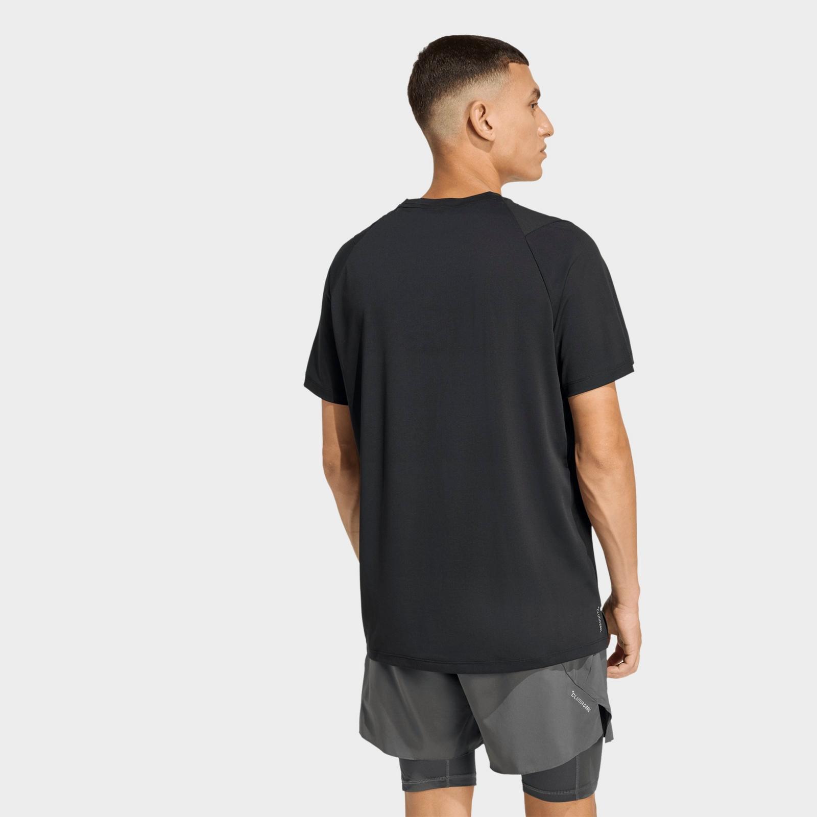 Men's adidas adi365 Iconic Climacool Running T-Shirt - Black - view 2