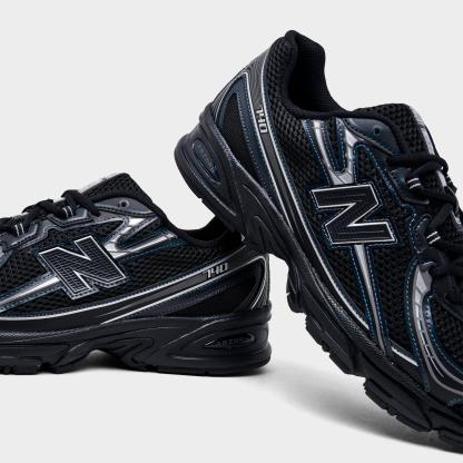 Men's New Balance 740 Casual Shoes - Black/Silver Metallic - view 3