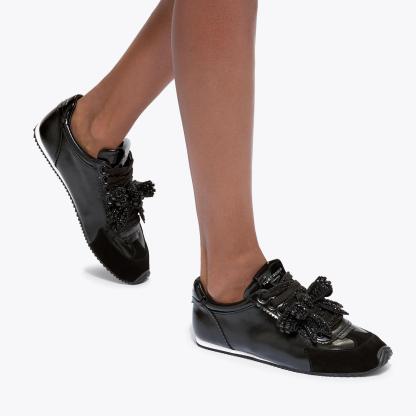 Kurt Geiger London Islington Drench Bow Sneaker - Black - view 2