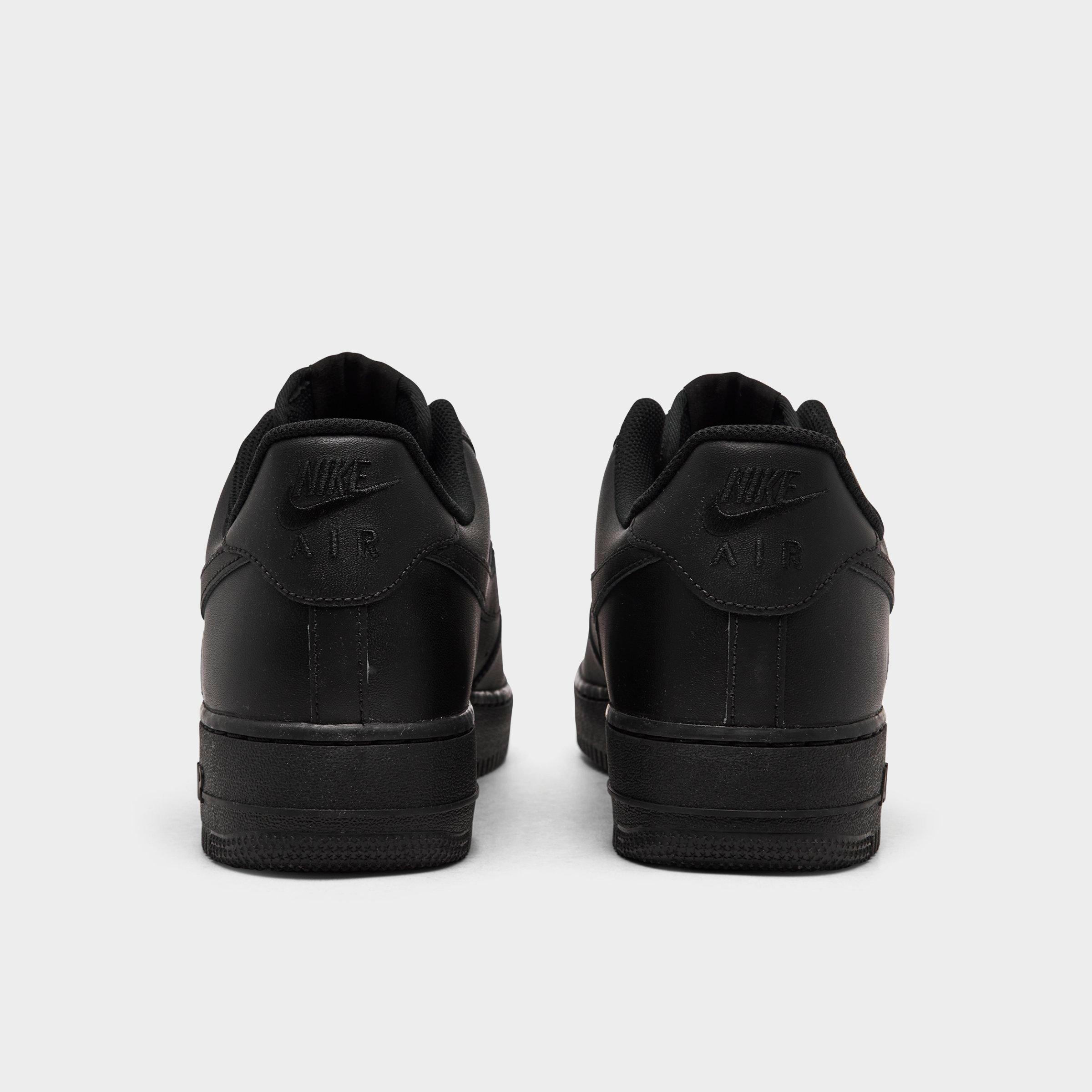 Men's Nithtke Air Force 1 '07 Casual Shoes - Part 2 - Black/Black - Back view