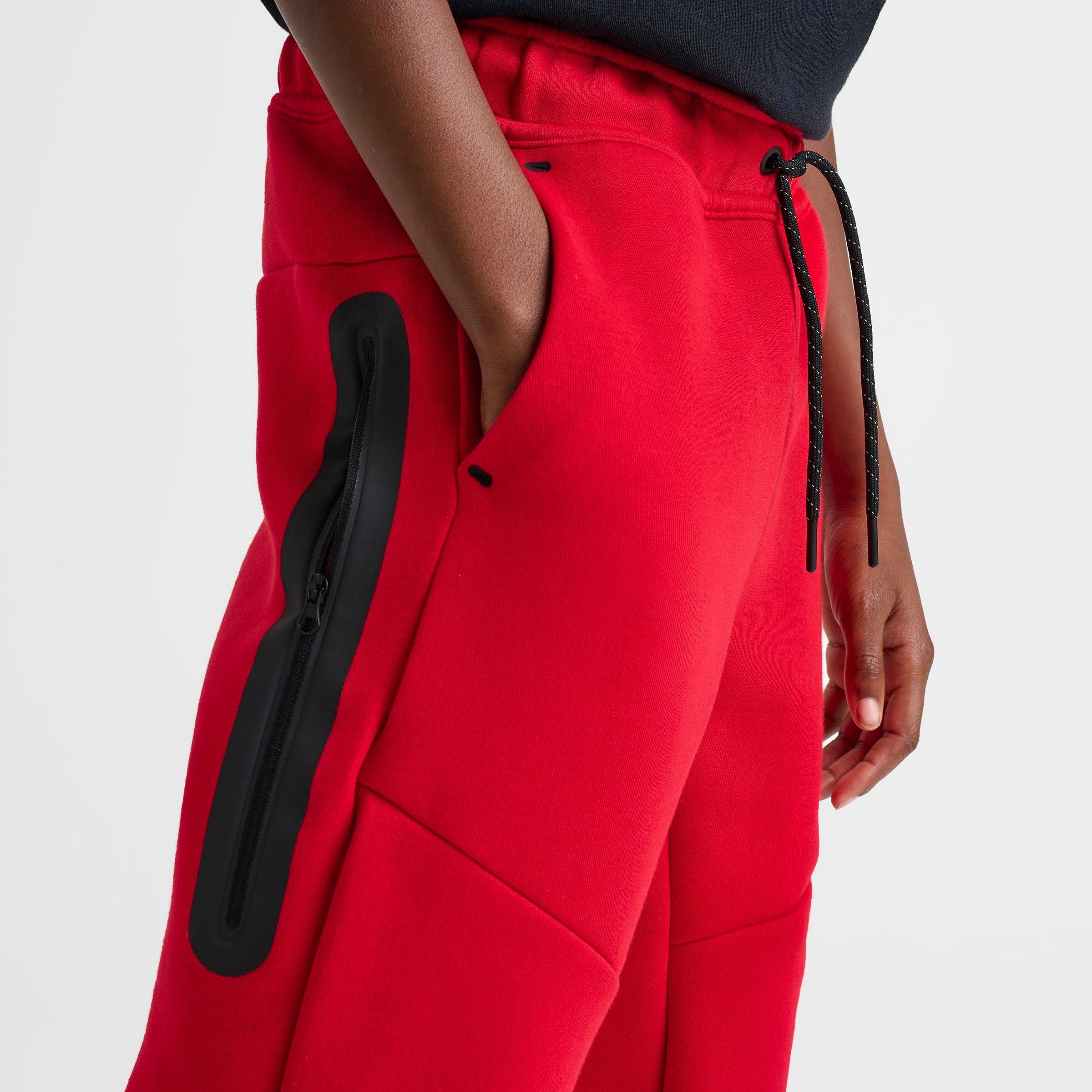 Big Kids' Nithtke Sportswear Tech Fleece Reflective Jogger Pants - University Red