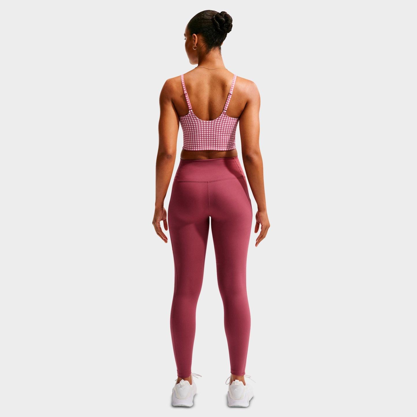 Women's Nithtke One Dri-FIT High-Rise 7/8 Training Tights - Pink Smoke/White