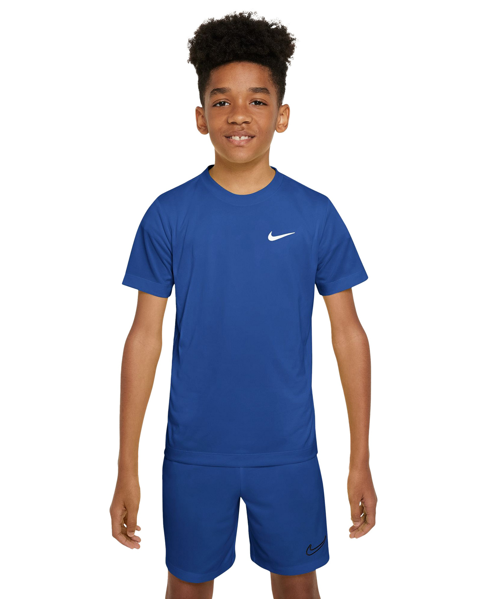 Nike Boys' and Girls' 6-20 Legend Dri-FIT Logo Graphic T-Shirt - Gamer Royal