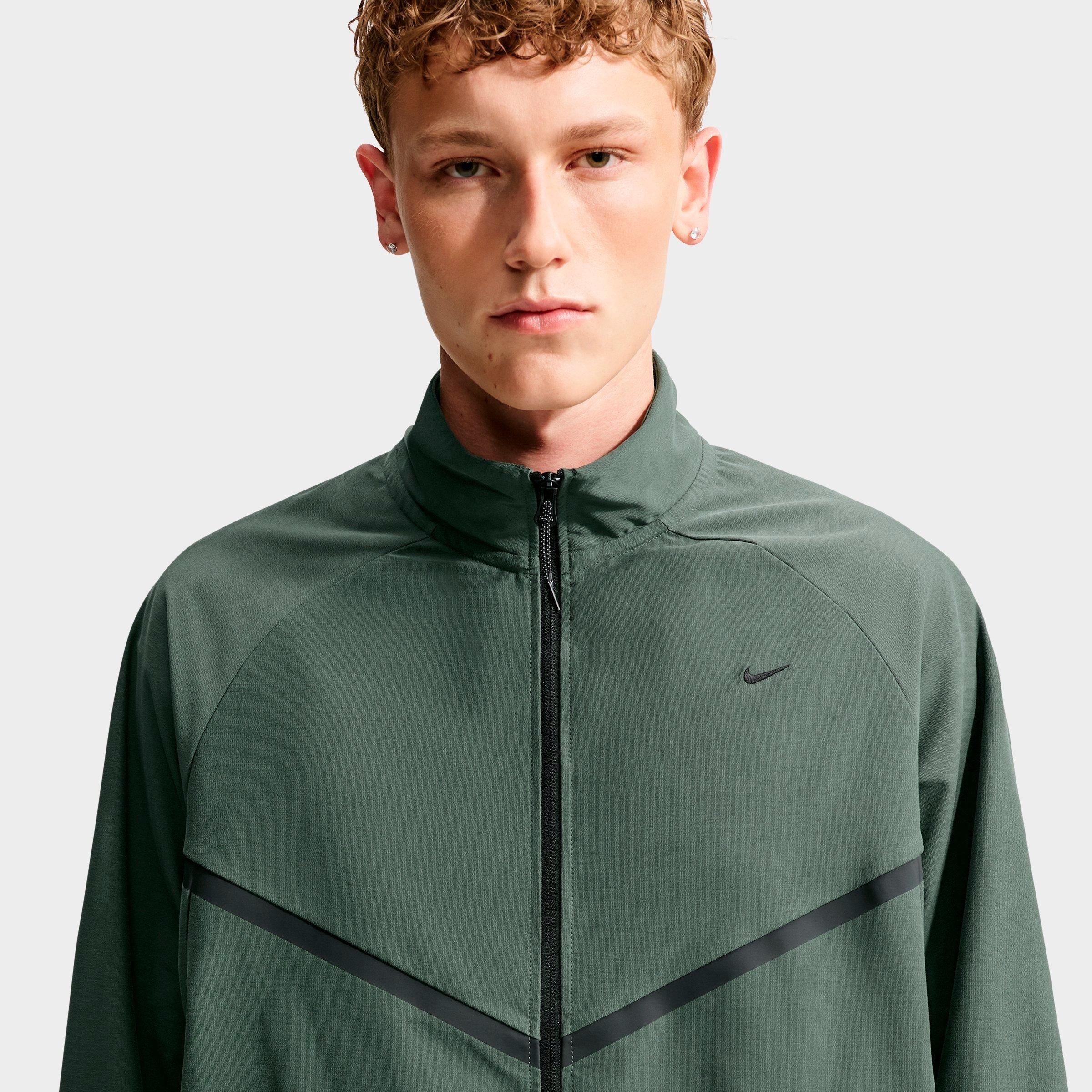 Men's Nithtke Sportswear Tech Dri-FIT Shori Knit Full-Zip Track Jacket - Camo Green/Black