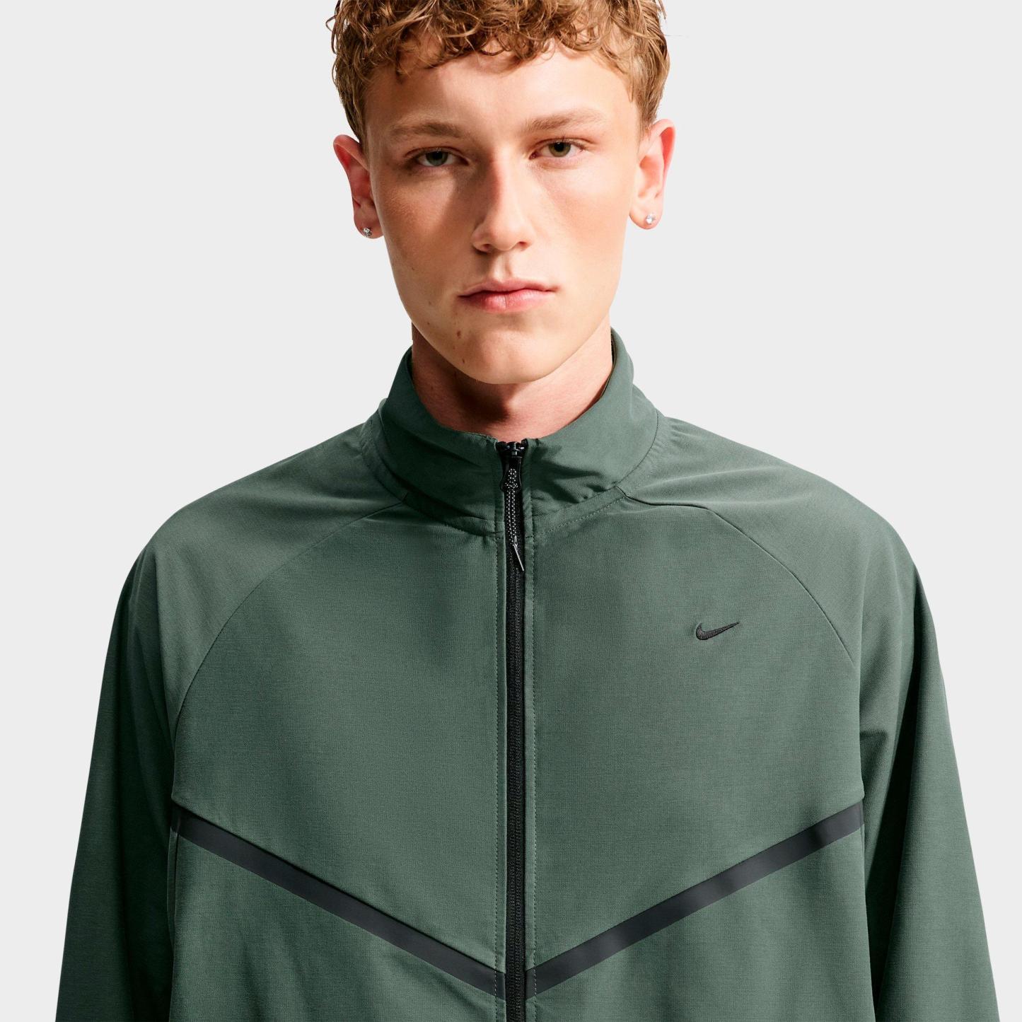 Men's Nithtke Sportswear Tech Dri-FIT Shori Knit Full-Zip Track Jacket - Camo Green/Black