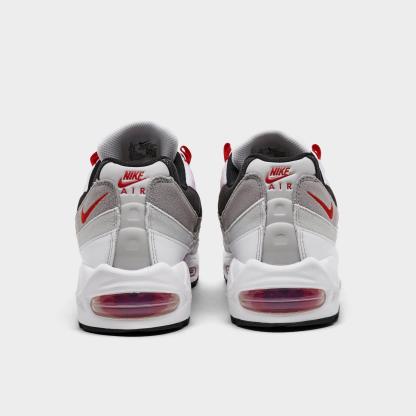 Men's Nike Air Max 95 Big Bubble Casual Shoes - White/Comet Red/Neutral Grey/Medium Grey/Black