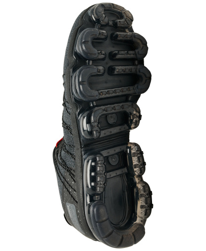 Nike Men's Air VaporMax Run Utility Running Sneakers from Finish Line - Black, Reflective sliver