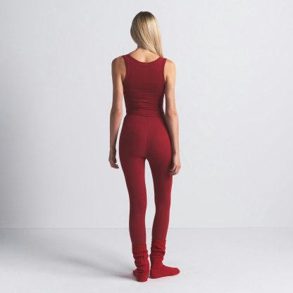 COTTON RIB LEGGING - BRICK - image 9