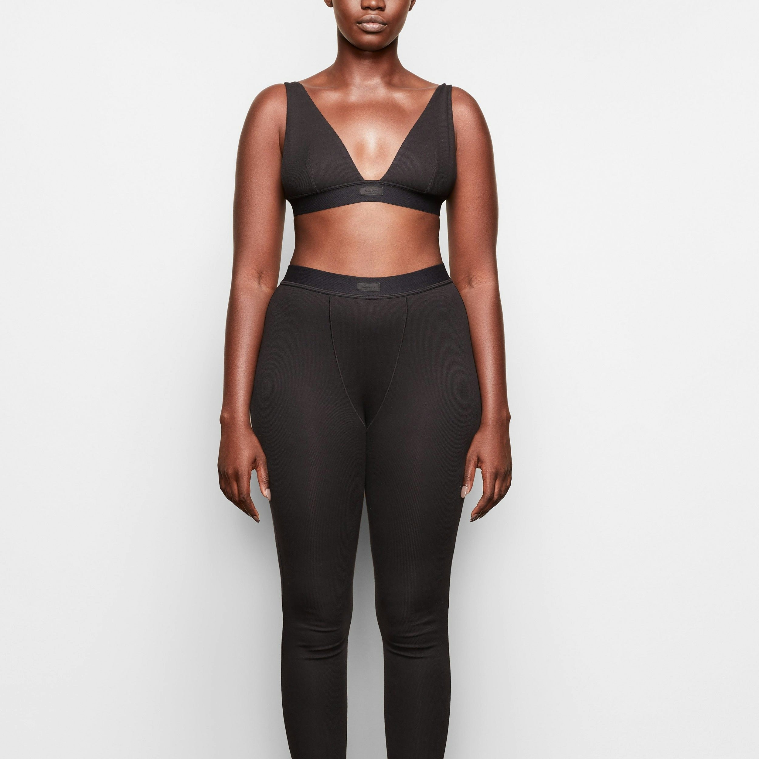 COTTON RIB LEGGING - SOOT - image 30