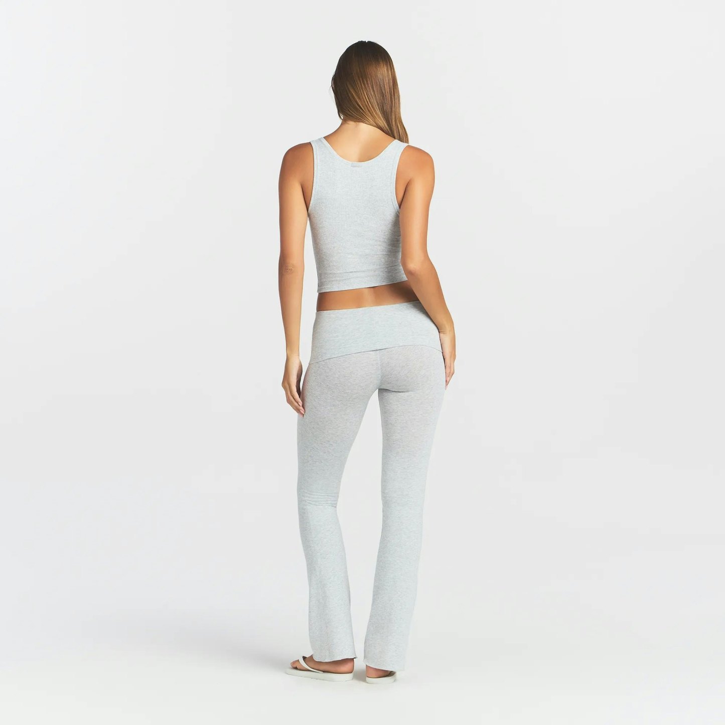 COTTON RIB TANK - LIGHT HEATHER GREY - image 4