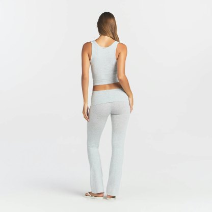 COTTON RIB TANK - LIGHT HEATHER GREY - image 4