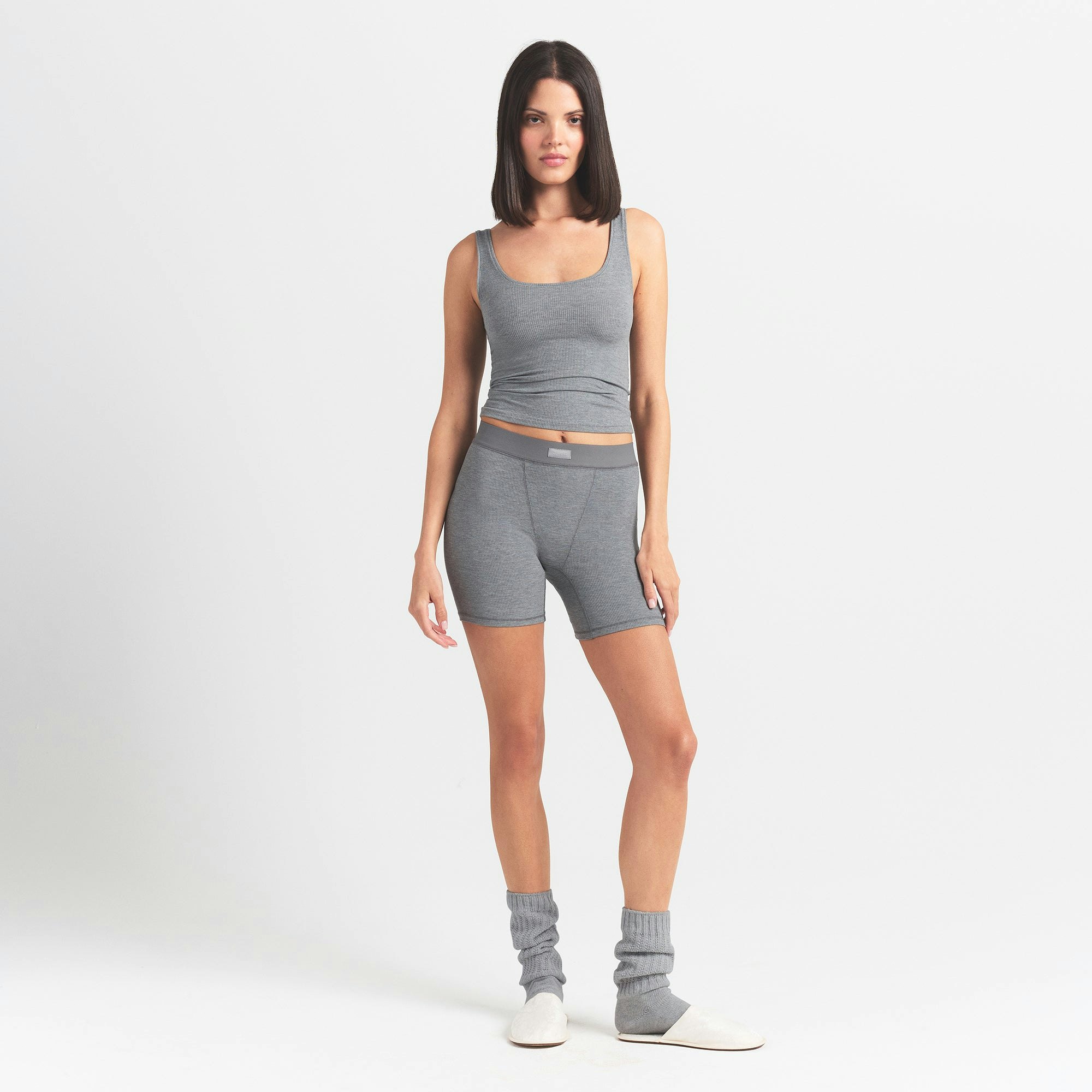 SOFT LOUNGE TANK - HEATHER GREY - image 11