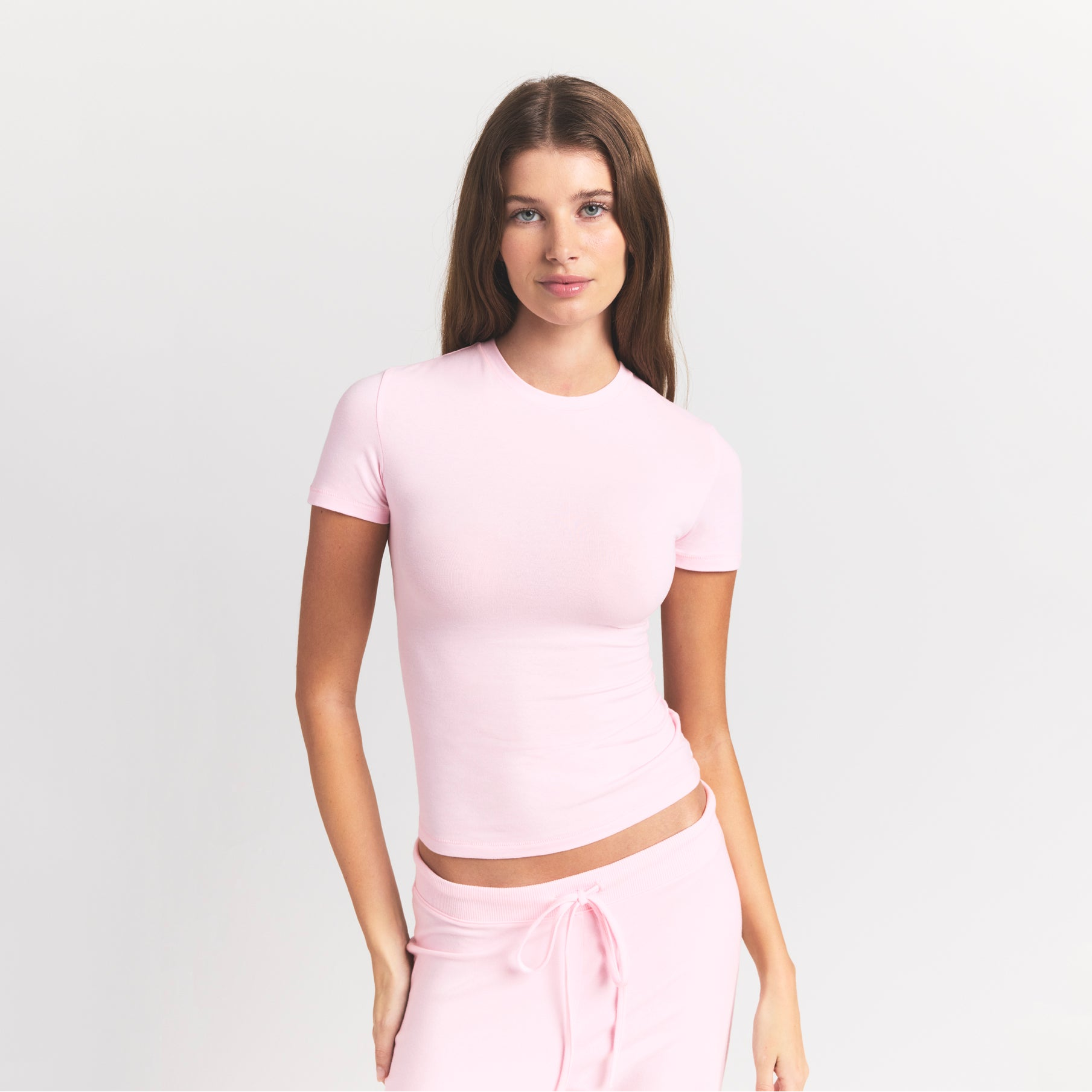COTTON JERSEY T-SHIRT - CHERRY BLOSSOM - image 15