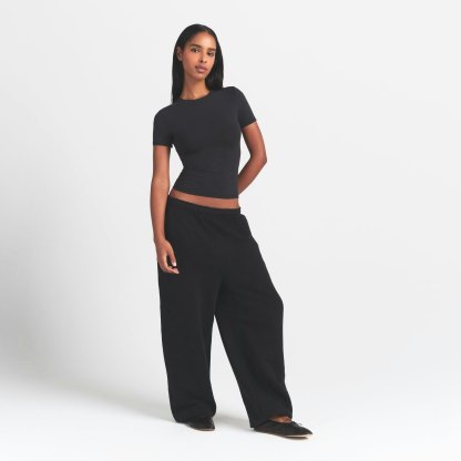 COTTON JERSEY T-SHIRT - SOOT