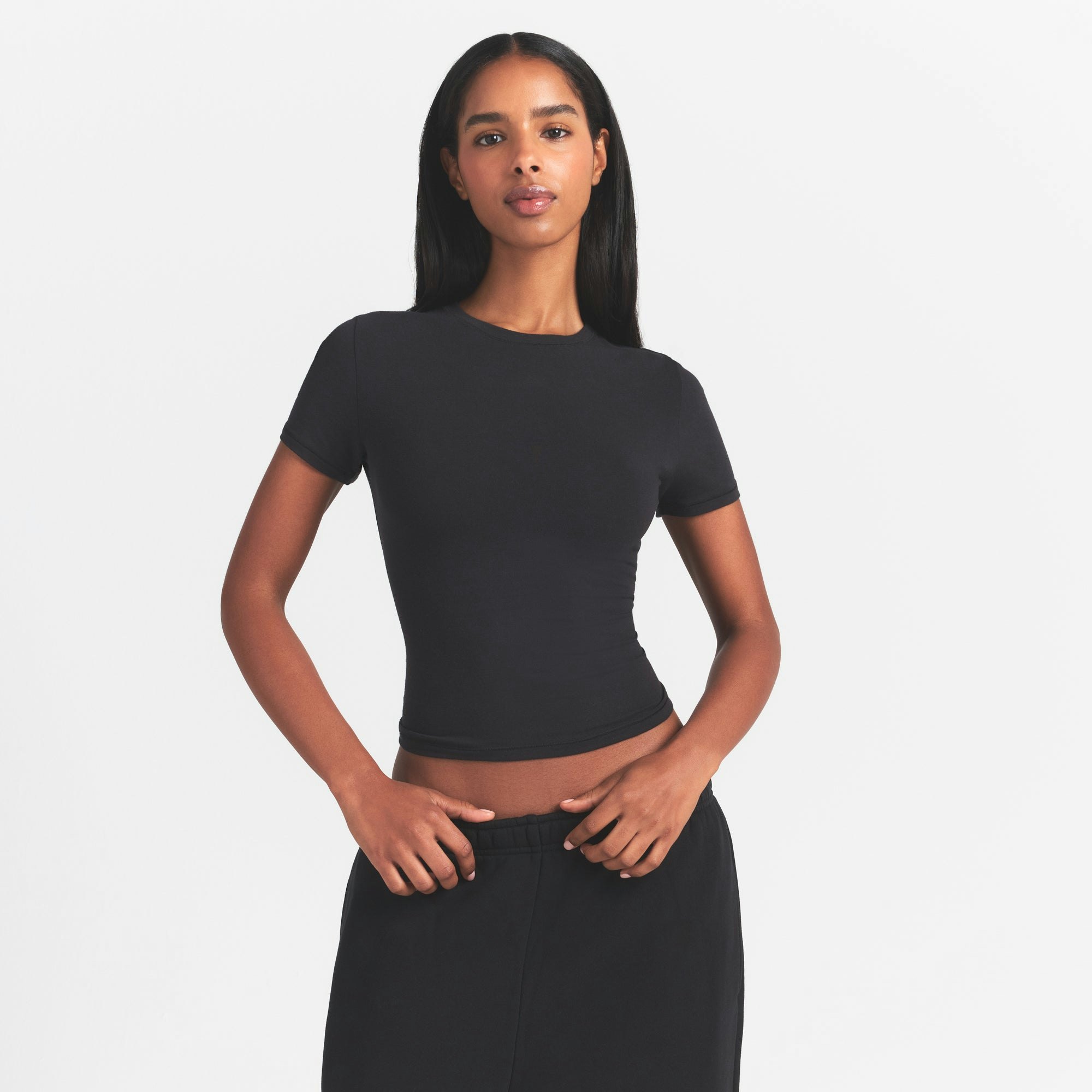 COTTON JERSEY T-SHIRT - SOOT - image 2