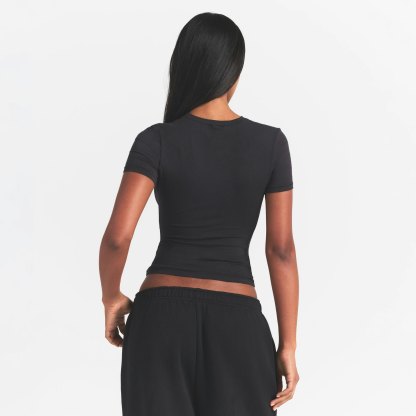 COTTON JERSEY T-SHIRT - SOOT - image 4