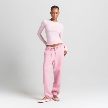COTTON JERSEY LONG SLEEVE T-SHIRT - CHERRY BLOSSOM - image 8