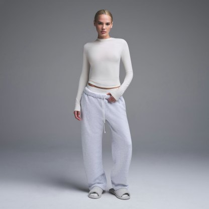 COTTON JERSEY LONG SLEEVE T-SHIRT - MARBLE - image 18