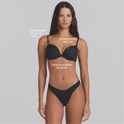 SKIMS ULTIMATE TEARDROP T-SHIRT BRA - ONYX - image 41