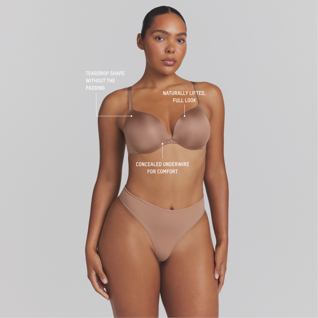 SKIMS ULTIMATE TEARDROP T-SHIRT BRA - SIENNA - image 18