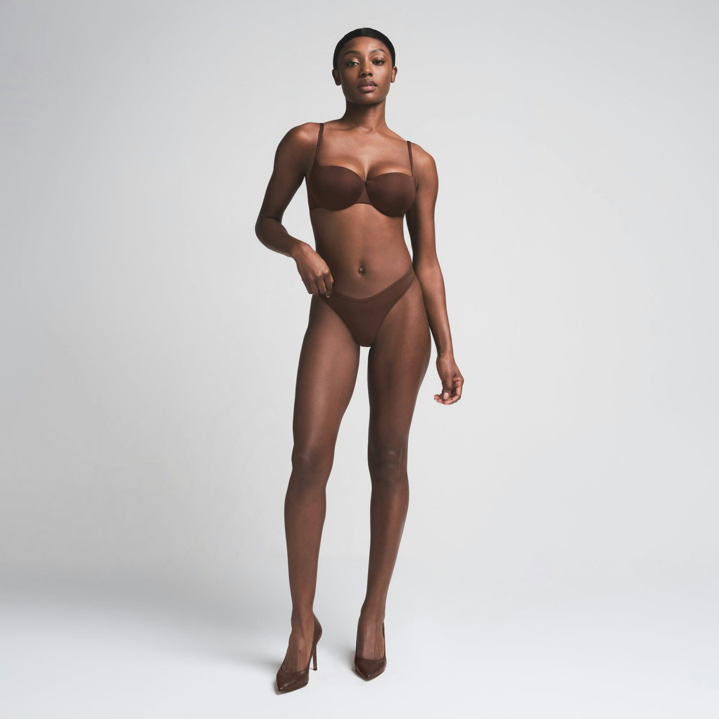 SKIMS ULTIMATE BALCONETTE PUSH-UP BRA - COCOA - image 31