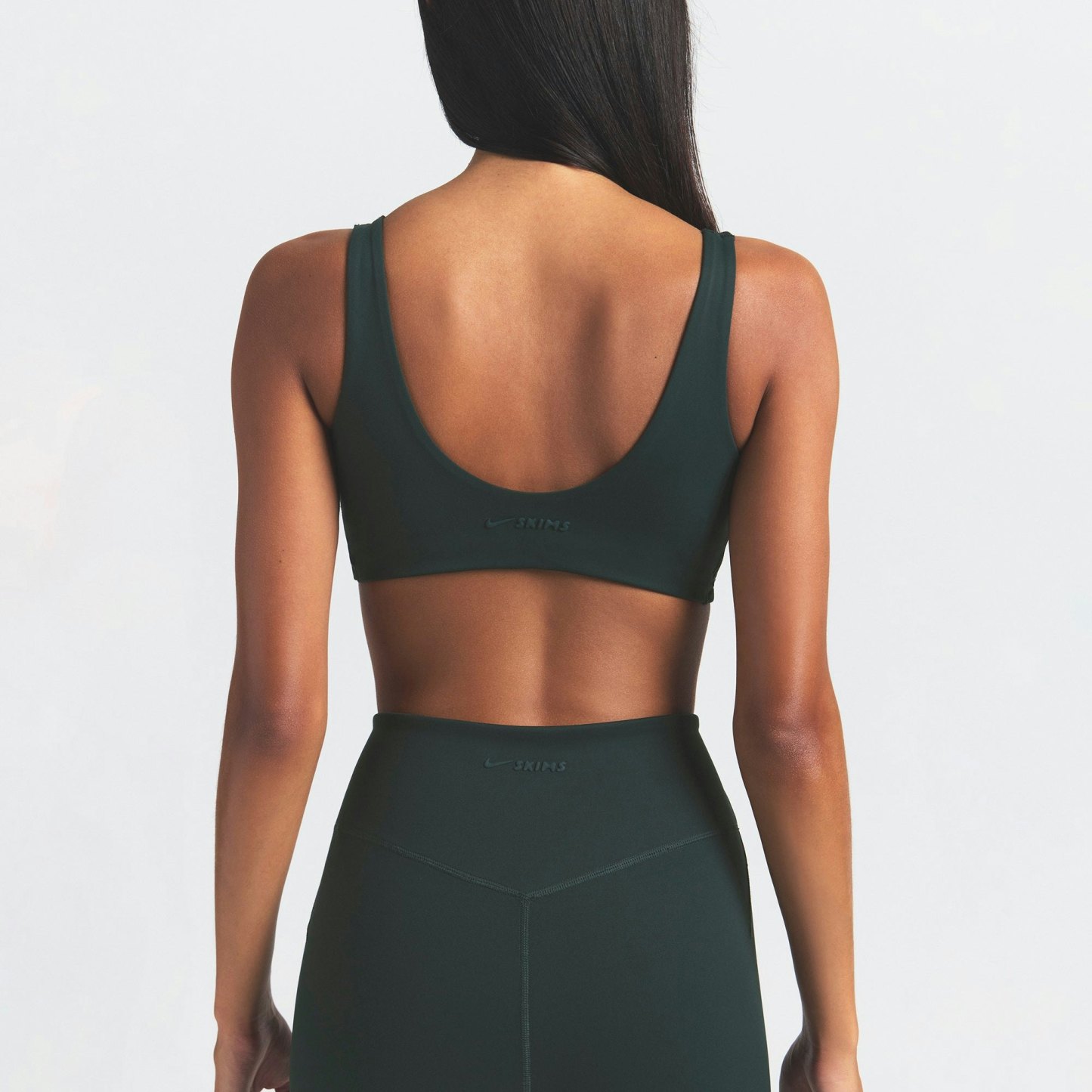 NikeSKIMS MATTE TWIST-FRONT BRA - DARK TEAL - image 2
