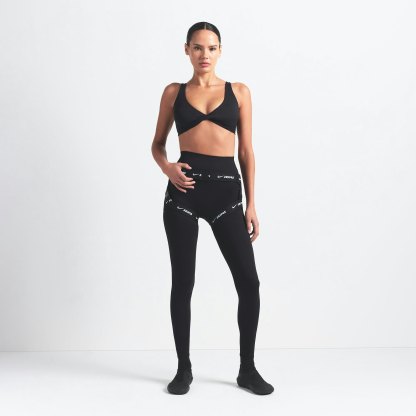 NikeSKIMS MATTE TWIST-FRONT BRA - OBSIDIAN - image 13
