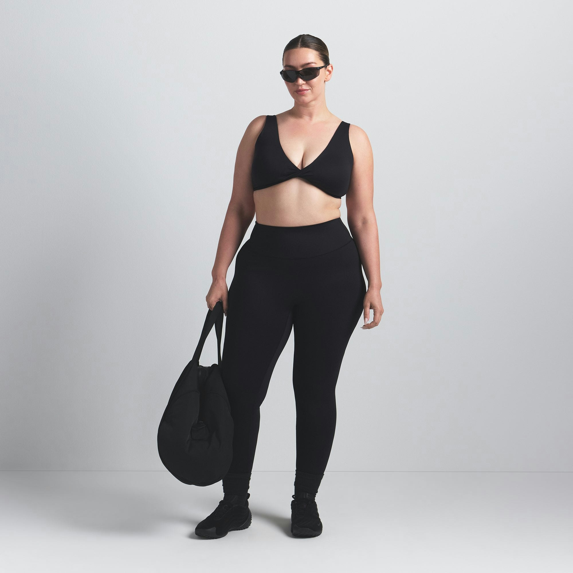 NikeSKIMS MATTE TWIST-FRONT BRA - OBSIDIAN - image 17