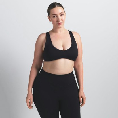 NikeSKIMS MATTE SHAPING SCOOP BRA - OBSIDIAN - image 13