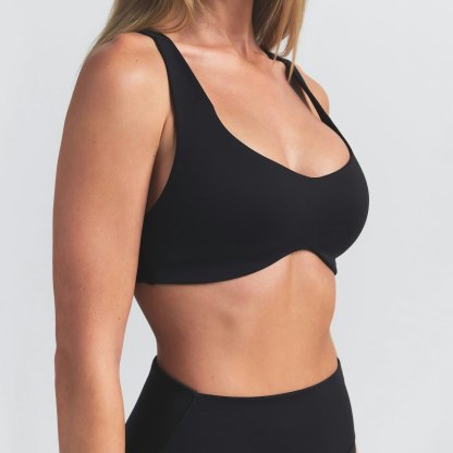 NikeSKIMS MATTE SHAPING SCOOP BRA - OBSIDIAN - image 9
