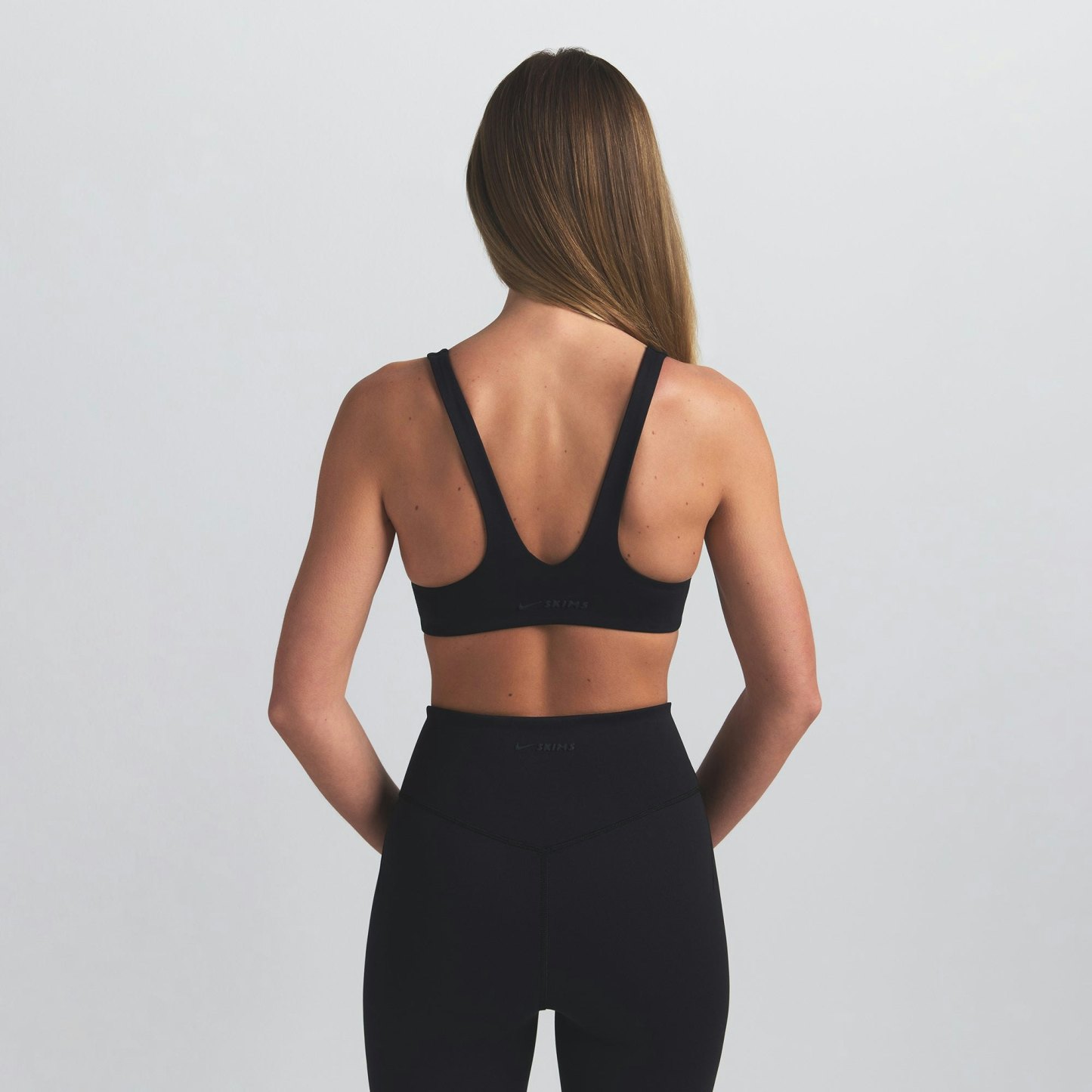 NikeSKIMS MATTE SHAPING SCOOP BRA - OBSIDIAN - image 11