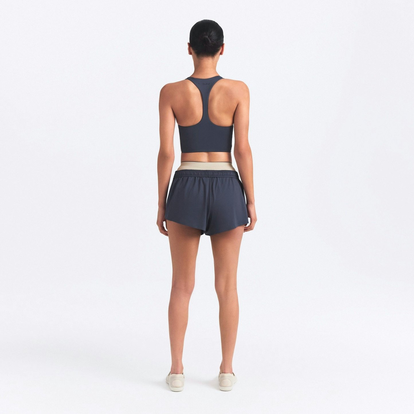 NikeSKIMS MATTE SHINE MIX RACERBACK BRA TOP - DEEP ROYAL AND STONE - image 5