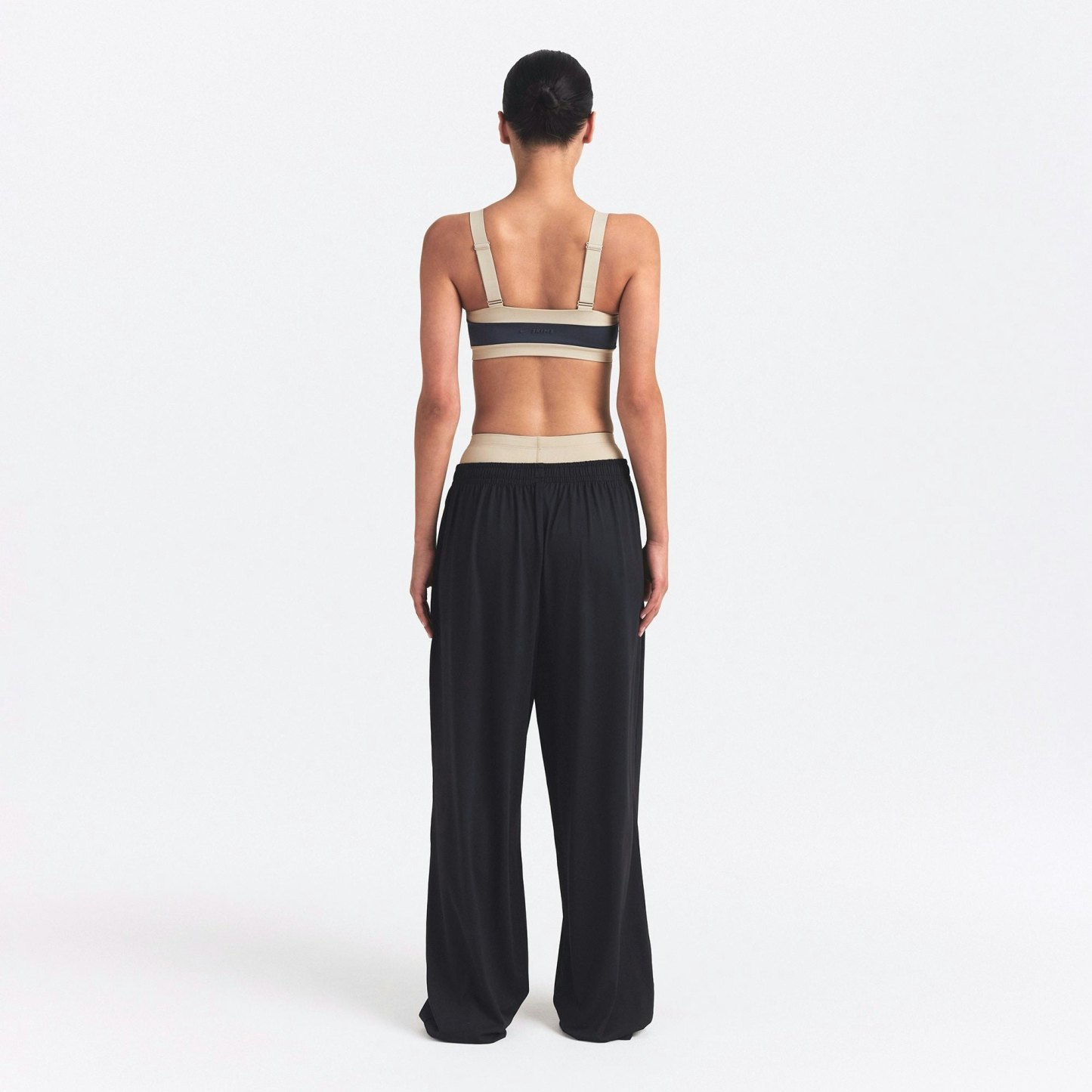 NikeSKIMS MATTE SHINE MIX STRAIGHT NECK BRA - DEEP ROYAL AND STONE - image 3