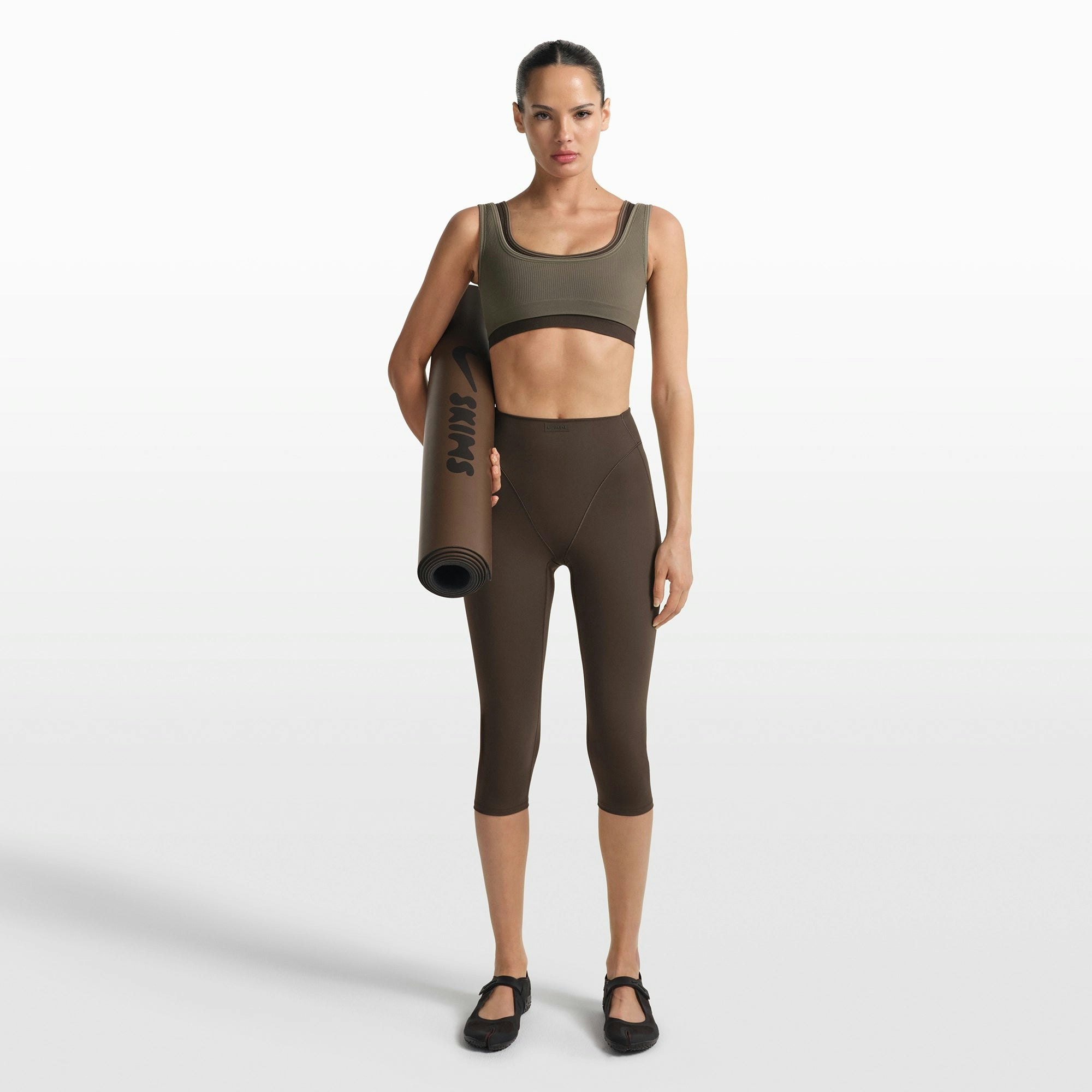 NikeSKIMS RIBBED SEAMLESS MICRO SCOOP BRA - DUSTY OAKMOSS - image 24