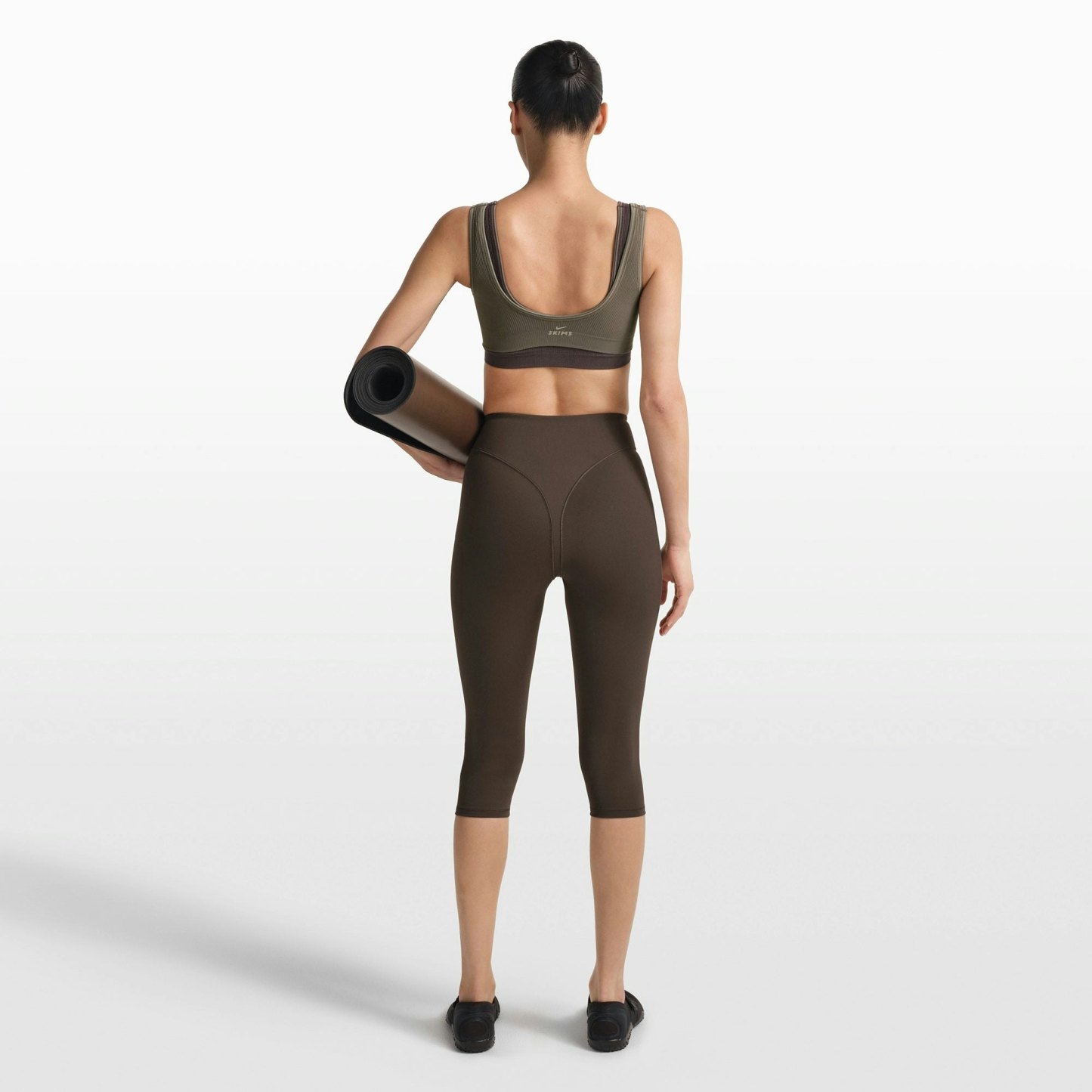 NikeSKIMS RIBBED SEAMLESS MICRO SCOOP BRA - DUSTY OAKMOSS - image 27