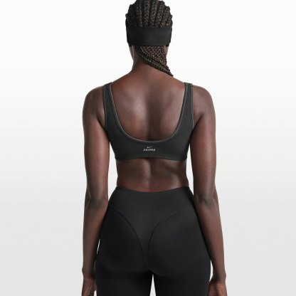 NikeSKIMS RIBBED SEAMLESS MICRO SCOOP BRA - OBSIDIAN - image 4