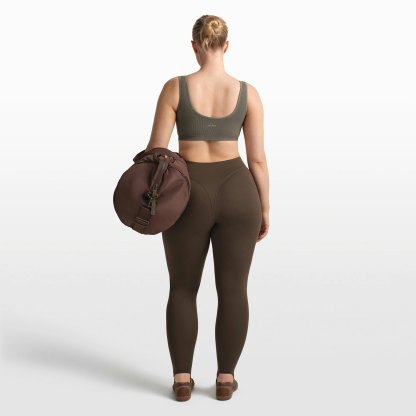 NikeSKIMS RIBBED SEAMLESS SCOOP BRA - DUSTY OAKMOSS - image 30