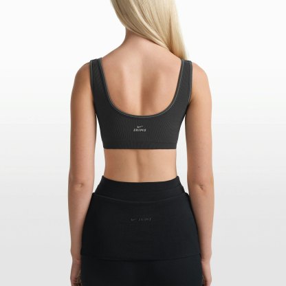 NikeSKIMS RIBBED SEAMLESS SCOOP BRA - OBSIDIAN - image 5